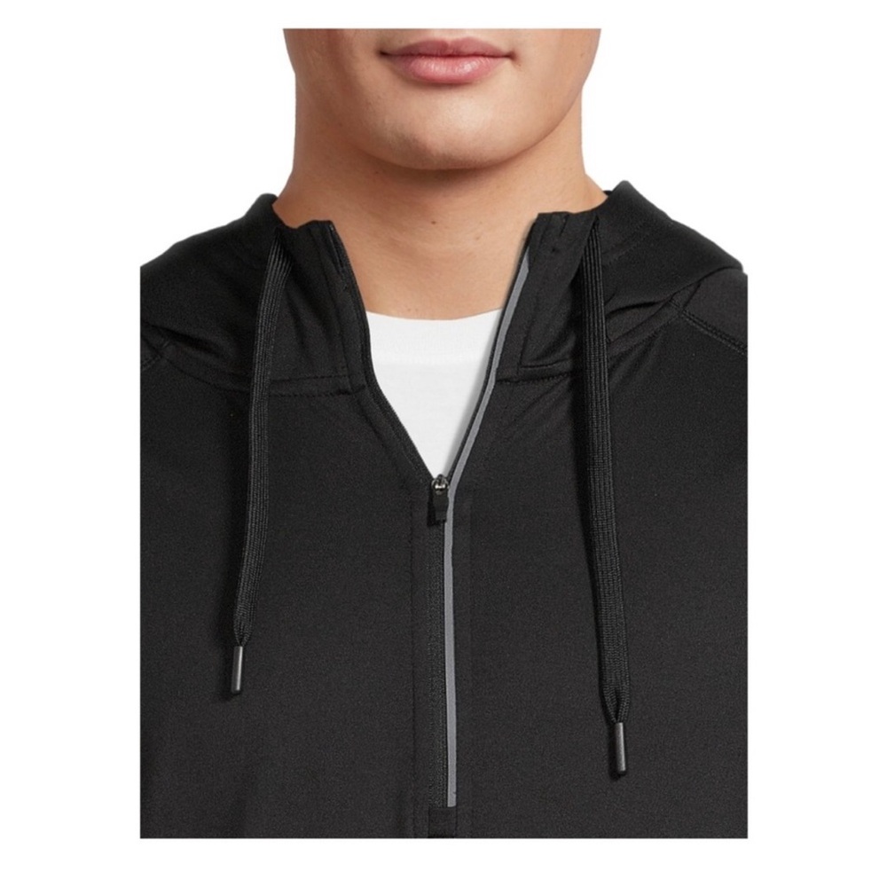 Russell Athletic Fusion Knit Full Zip Hoodie Black Mens Activewear
Jacket size M